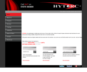 hytorc.co.uk: Hydraulic Tools, Wrenches and Bolting Systems | HYTORC UK
Hydraulic tools and wrenches from Hytorc, the world leader in pneumatic wrenches, hydraulic wrenches and bolting systems for the oil, gas, construction and mining industries.