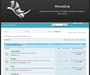 rhino3d.sk: Rhino3D.sk • Obsah
