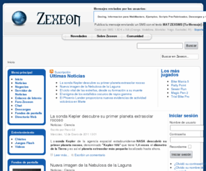 zexeon.com: Zexeon - Tu portal web
Zexeon - El portal web dedicado a la telemática y el entretenimiento