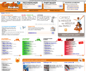 codereduc.es: Code réduction, code réduc et code promo
68 000 codes de réduction répertoriés depuis 2003. Trouvez et partagez codes promo, bons de réduction, coupons réduction et bons plans pour économiser sur vos achats sur le net.