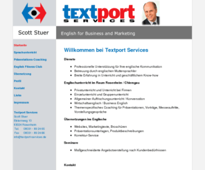 textport-services.com: Textport - Services, Scott Stuer Rosenheim - Startseite
