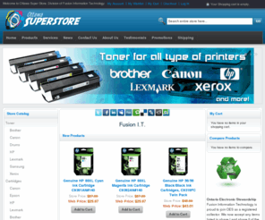 fusionit.ca: Ottawa Super Store, Ink Toner Printers and Printer supplies
Computer sales and services Rockland Ontario Ink Toner HP Brother Lexmark Intel Asus Laurier Street RAM Computers