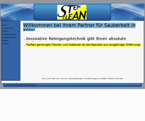 stein-clean.com: Stein-Clean
Gebäudereinigung, Köln, Büroreinigung, Grundreinigung, Glasreinigung, Objektreinigung, Unterhaltsreinigung