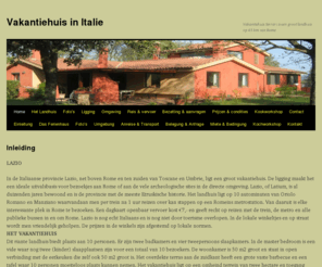 vakantiehuis-in-italie.com: Vakantiehuis in Italie | Vakantiehuis Serrari is een groot landhuis op 45 km van Rome
Landhuis voor maximaal 10 personen in de streek Lazio, provincie Rome. Een zeer comfortabel vakantiehuis op 2 hectare afgesloten terrein.