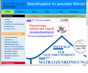 milbenjaeger.biz: Milbenjger mit dem POTEMA Matratzenreinigungssystem
Milbenjger reinigen Ihre Matratzen vor Ort