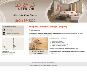 dandsinteriors-danmiller.com: Interior Design Company Hoagland, IN - D and S Interior
D and S Interior provides home improvement services to Hoagland, IN. Call 260-639-3232 for all of your interior design needs.