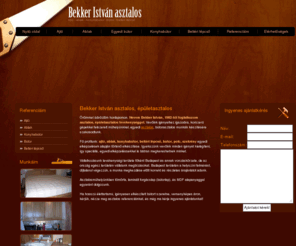 butor-asztalos.com: Bekker István honlapja
