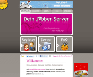 jabber-server.de: Jabber-Server (XMPP-Server) – Freie Registrierung und Nutzung! Gateways/Transports, TLS/SSL, Video-Chat, VoIP uvm.
Freier, deutscher, Jabber-Server mit sicherer TLS/SSL Verschlüsselung, Video-Chat, Gateway/Transports, VoIP uvm.