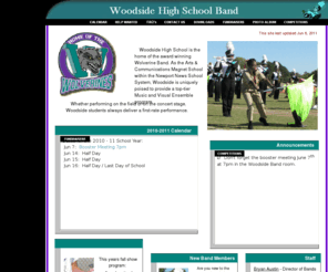 woodsideband.org: Woodside Band
Site for the Woodside High School Band, Newport News, Virginia