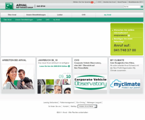 arval.ch: Auto leasing, Firma autovermietung, Leasing fuhrparkmanagement - Arval
Arval (BNP- Paribasgruppe) ist eine Haupt-Autoleasing- und -flottenVerwaltungsgesellschaft. Besichtigen Sie unsere Website, um Informationen über internationale Leasinglösungen zu finden.  