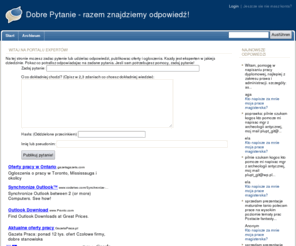 dobrepytanie.net: Dobre Pytanie - razem znajdziemy odpowiedź!
