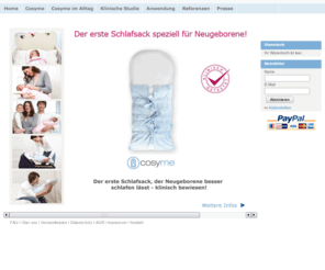 cosyme.com: Cosyme - der Schlafsack speziell für Neugeborene!
  
   
    
   
  
  
 
  