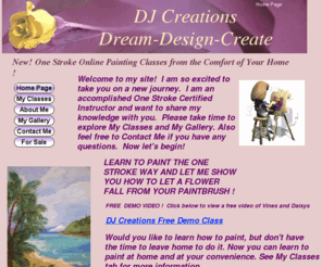 djcreationsonline.com: DJ Creations On Line
One Stroke painting on line painting classes taught by Donna Harcourt,Decorative Tole painting, Traditions Artist. Painting style of Donna Dewberry.