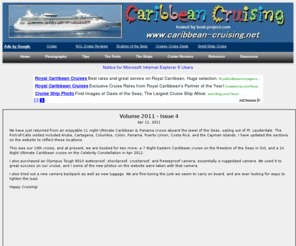 caribbean-cruising.net: Carribean Cruising - Reviews, Tips, and Opinions about Cruising.
Caribbean cruising tips, experiences, and commentary from a (somewhat) seasoned cruiser.