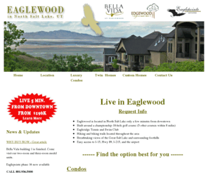 eaglewoodutah.com: Eaglewood in Utah - Real Estate, Homes, Condos, Twin Homes, Lots
Eaglewood in Utah - Homes, condos, twin homes and other real estate in North Salt Lake City, Utah