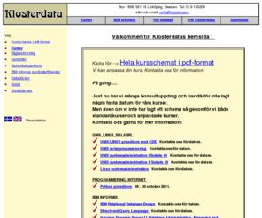 kloster.se: Klosterdata Startsida
