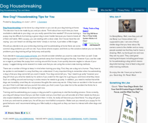 doghousebreaking.org: Dog Housebreaking Tips and Tricks
How to do dog housebreaking, puppy training, dog house breaking, potty training for dogs.