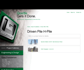 drivenpile.com: Goettle - Driven Pile H-Pile
Goettle