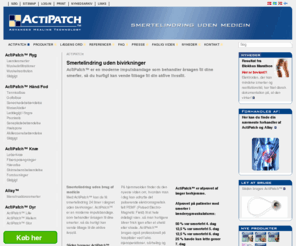 actipatch.dk: Actipatch™ mod lændesmerter, muskelinfiltrationer, smerter i bevægeapparatet, forstuvninger, fibersprængninger, forstrækninger, belastningsskader, tennisalbue, golfalbue, seneskedebetændelse, løberknæ, golfalbue og muskelrestitution.ACTIPATCH
