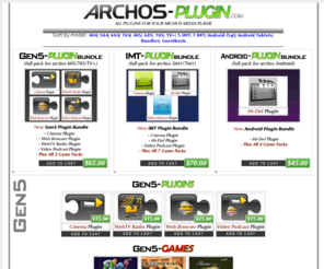 plugin-archos.com: Cinema Plugin, Video Podcast Plugin, Web Browser Plugin