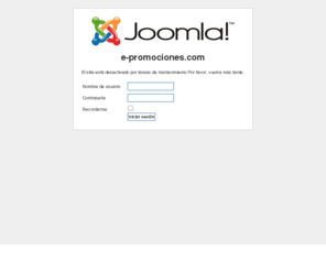 todopromocionesenlinea.es: Bienvenidos a la portada
Joomla! - el motor de portales dinámicos y sistema de administración de contenidos