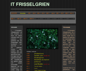 frisselgrien.nl: It Frisselgrien oer Gedichten en Dichters
Website over po