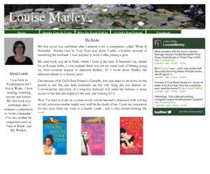 louisemarley.co.uk: Louise Marley Home Page
Louise Marley - British author of romantic comedy and romantic suspense novels.  Including: 'Smoke Gets In Your Eyes', 'Why Do Fools Fall In Love?' and 'A Girl's Best  Friend'