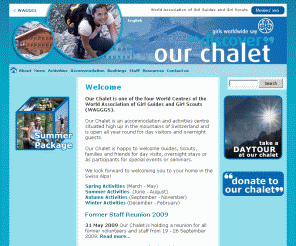 ourchalet.ch: World Association of Girl Guides and Girl Scouts - Welcome
