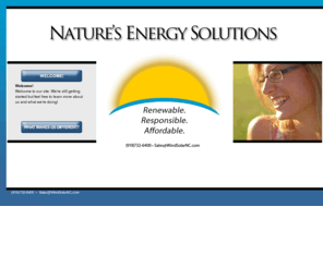 windsolarnc.com: Renewable. Responsible. Affordable. Nature's Energy Solutions
Nature's Energy Solutions provides products and services to domestic and international commercial, educational, and residential markets.