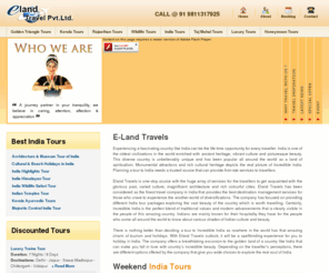 elandtravel.com: Eland Travels: A Travel Management Company for Incredible India Tour Packages
Eland Travels - a leading travel management company India offer best India tours packages. We provide online tour and travel information about incredible India.