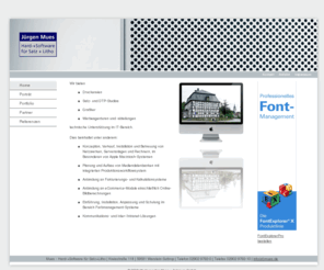 mues.info: Jürgen Mues - Hard- und Software für Satz und Litho: Home
Jürgen Mues - Hard- und Software für Satz und Litho