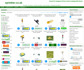 sprinkler.co.uk: Sprinkler: Sprinklers, Garden Sprinkler, Lawn Sprinkler, Oscillating Sprinklers
sprinkler: Search and compare prices, find sprinklers products from leading UK stores online. www.sprinkler.co.uk. sprinkler Home 