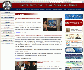 Uspto.gov: United States Patent And Trademark Office Home Page