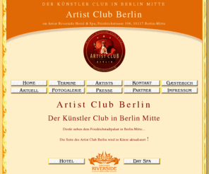 artistclubberlin.de: Artist Club Berlin im Artist Riverside Hotel Berlin Mitte
Artist Club Berlin im Artist Riverside Hotel