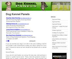 dogkennelpanels.com: Dog Kennel Panels - Information About Building or Buying Dog Kennels
Learn how to build your own dog kennel or find tips on buying kennel panels for your dog. Dog kennel panels are a safe method for boarding your dog without them escaping.