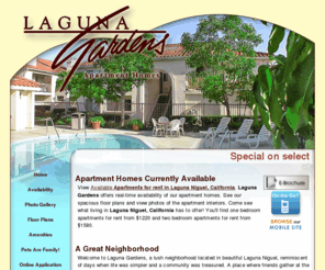 lagunagardensapts.com: Laguna Niguel California Apartments - Home - Laguna Gardens
Laguna Niguel California Apartments at Laguna Gardens. View Photos, Virtual Tours, Floor Plans.