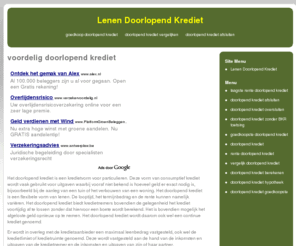 lenendoorlopendkrediet.com: Lenen doorlopend krediet | Dringend Geld nodig?
Leen nu direct met het goedkoopste doorlopend krediet. Lenen zonder poespas makkelijk online, ook voor U.