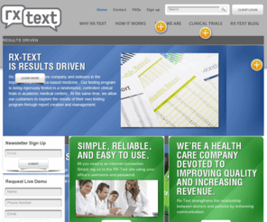 rx-text.net: Rx-Text
Rx-Text is a web-based application that facilitates text message-based communication between patients and health care providers.