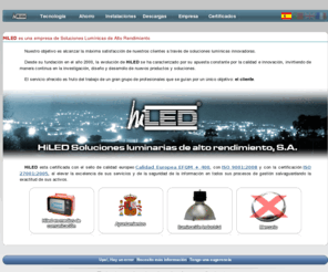 hiled.es: HiLED - Soluciones Luminarias de Alto Rendimiento, S.A.
