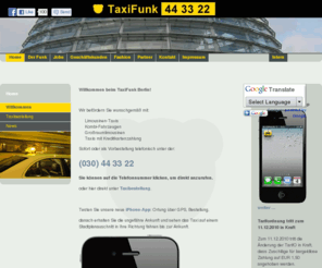 taxibaer.com: Taxi Funk Berlin TZB GmbH - home
Taxi Funk Berlin TZB - die größte Taxifunkvermittlung Deutschlands