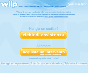 wilp.it: Wilp
Wilp.it è il portale dedicato alla tele-assistenza informatica