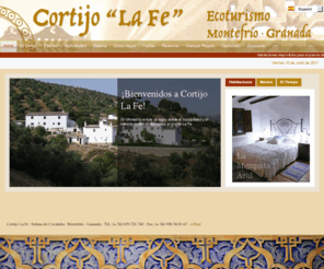 cortijolafe.com: Cortijo La Fe
Cortijo La Fe, casa rural a 7 km de Montefrío, Granada, corazón de Andalucía. Confort en plena naturaleza. Ecoturismo. Escapada romántica. Relax, masajes, spa, hamman