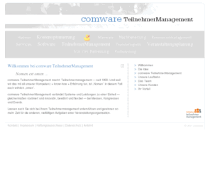 teilnehmerverwaltung.com: comware TeilnehmerManagement - Lösungen rund um die Teilnehmer einer Veranstaltung
