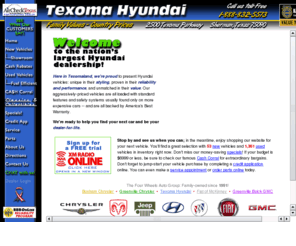 texomahyundai.com: Sherman Texas Hyundai Dealers - Texoma Hyundai Home Page
Texoma Hyundai in Sherman Texas