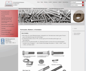 sechskantmuttern.com: Modersohn - Schrauben, Muttern, U-Scheiben - MFIXINGS (Befestigungssysteme)
Modersohn Befestigungstechnik (MFIXINGS): Schrauben, Muttern, U-Scheiben  aus dem Bereich Befestigungszubehör