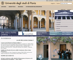 unipv.it: 
					Università degli studi di Pavia - 
					Home
Sito dell'Università di Pavia