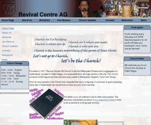 revivalcentre.org: Revival Centre AG
Website of Revival Centre AG Church Hyderabad