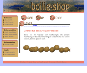 boilie-shop.com: Boilies zum Karpfenangeln
Boilies sind beim Angeln auf Karpfen kaum mehr wegzudenken. Hier finden sie alles was man rund um den Boilie wissen sollte.