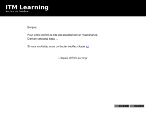 itmlearning.com: ITM Learning Centre de formation en informatique et management à paris 75
ITM Learning Centre de formation en informatique et management à paris 75