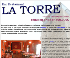 latorrealcalali.es: Bar Restaurant La Torre Alcalali - For Sale at reduced price
A wonderful opportunity to buy Bar Restaurant La Torre at the reduced price of 590,000€.